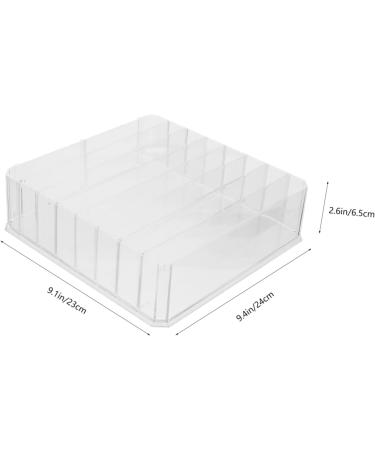 PRETYZOOM Cosmetic Storage Box Storage Drawers Desk Storage Drawer Makeup Palettes Organizers Eye Shadow Blush Transparent 24x23x6.5cm - Buy Online on GoSupps.com