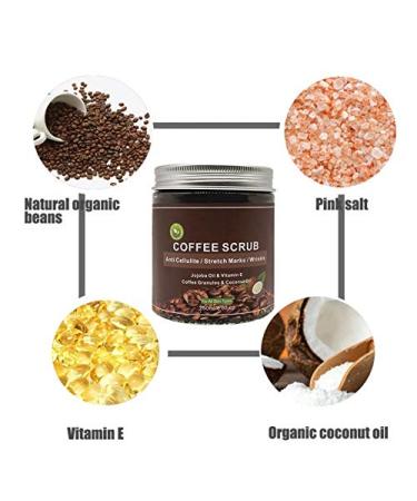 250 ml Natural Coffee Peeling Scrub - Exfoliating Body & Face Peel for Smoother Skin - Unisex Pore Cleanser - Buy Online on GoSupps.com