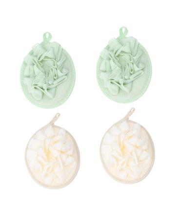 Angoily 12 Pcs Pure Flower Bath Ball Loofah Sponge Back Loofah Pouf Shower Bath Sponges Shower Loofah Pad Bath Scrubber Shower Poufs Mesh Shower Pe Mesh Material Gloves Clean 1 Count (Pack of 1)