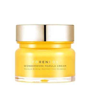 FORENCOS Wonderwerk Marula Cream 1.69 fl. oz. (50ml) - Containing Marula Oil & Hoeny & Proplis Extracts & Hyaluronic Acid Deep Moisturizing and Nourishing Facial Cream