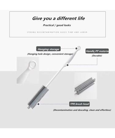 PZJ Silicone Baby Bottle Cleaning Brush with Long Handle - Suitable for Baby Bottles, Wine Glasses, Vases, and Glassware - Ideal for Small Diameter Bottle Openings (1 Piece) - Buy Online on GoSupps.com