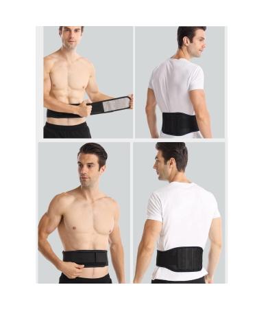 Self-Heating Back Brace | Thermal Magnetic Therapy Lumbar Support Belt for Men & Women | Adjustable Waist Trainer & Tummy Control | Size: X-Large Color: Black - Buy Online on GoSupps.com