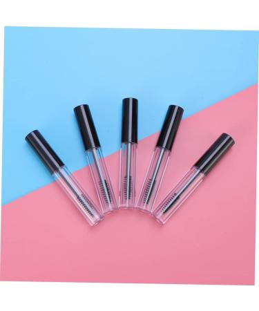 Outanaya 5pcs Eyelash Brush Tube Empty Lash Tube Clear Mascara Tube Empty Eyelashes Tube Empty Tube Black - Buy Online on GoSupps.com