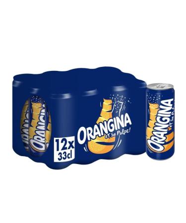Orangina ORANGINA - Classic Slim 12 x 330ml - Free Delivery - Price Per Unit