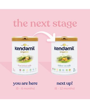 Kendal Nutricare 6x800g Kendamil Organic First Infant Milk Phase 1 British Made Organic Whole Milk Formula with HMOs No Palm Oil No Fish Oil No Soy No GMOs - Buy Online on GoSupps.com