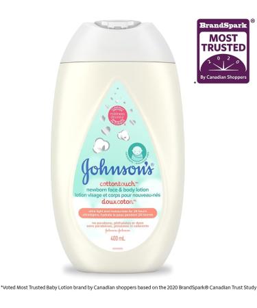 Johnson's Baby newborn face and body lotion cotton touch cream 400ml Lotion 400 ml (Pack of 1) - Buy Online on GoSupps.com