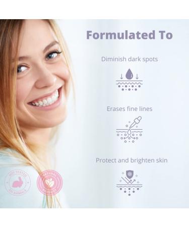 Vitamin C Serum 20% - Brightening & Dark Spot Remover with Hyaluronic Acid & Kojic Acid - Vegan & Cruelty-Free - 1.01 oz - Buy Online on GoSupps.com