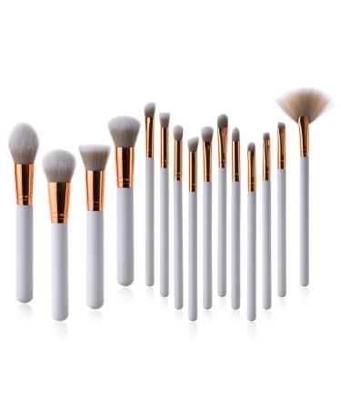 Foundation Eyeliner Tool Brush Makeup Eyeshadow 15Pcs Brushes Lip Powder Set Brush Glitter Makeup Brush Set (Multicolor one size) Multicolor one size