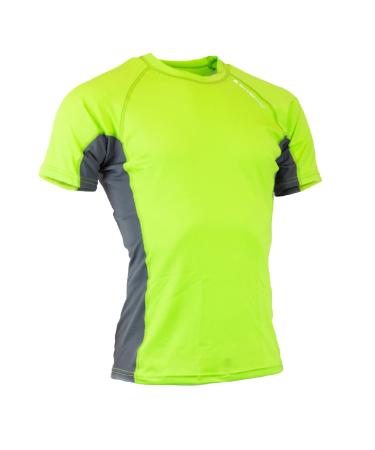 Sharkskin Rapid Dry Unisex Short Sleeve Shirt Green/Charcoal X-Small