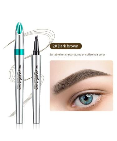 treStiQue Eyebrow Microblading Pen with Micro-Fork Tip - Waterproof Dark Brown - Buy Online on GoSupps.com