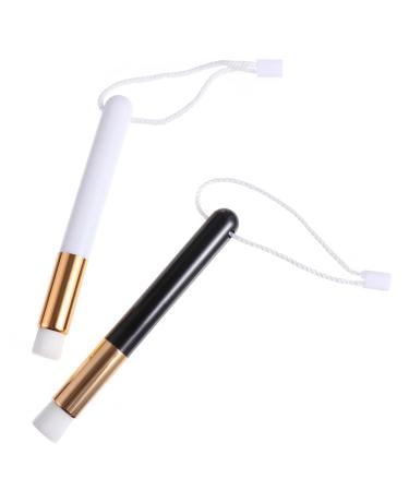NOLITOY 2pcs Eyelash Cleaning Brush Cosmetic Remover Brush Lash Extension Tools Lash Shampoo Eyelash Shampoo Brush Lash Face Tools Nylon and Plastic Mascara Eyes