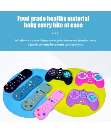 Buy BPA-Free Silicone TV Remote Control Teething Ring for Babies | Safe & Dishwasher-Friendly - Buy Online on GoSupps.com