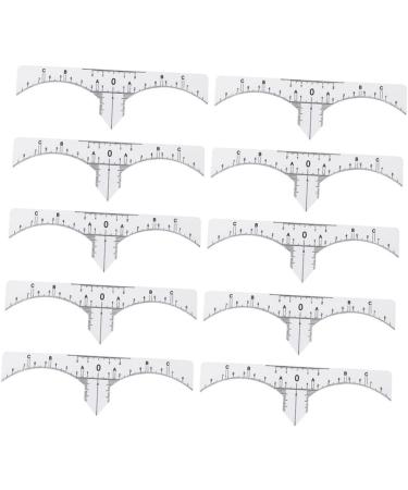 Hemoton 20 Pcs Eyebrow Guide Measure Tool Microblading Ruler Guide Makeup Ruler Eyebrow Ruler Make up - Buy Online on GoSupps.com