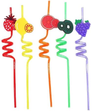 Crazy Loop Straws Reusable Party Favors Drinking Suckers Colorful Twisted Straws Carnival Restaurant A3E9 for Kids Bar Straws - Buy Online on GoSupps.com