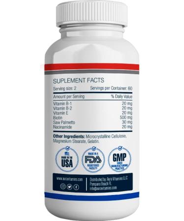 Capilar Plus Hair Growth Supplement | Anti-Androgen System | Effective Hair Loss Treatment | Healthy Skin Hair & Nails - 60 Capsules - Buy Online on GoSupps.com