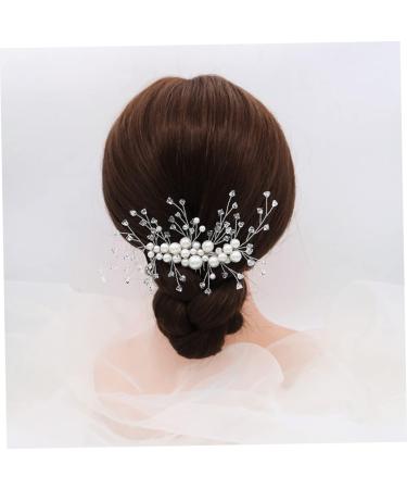 DOITOOL Hair Pin Crystal Hair Comb Leaf Hair Comb Crystal Side Comb Pearl Hair Accessories Bridal Headpiece Bridal Headdress Wedding Side Comb Bridal Hair Accessory Bride Manual Issue Card - Buy Online on GoSupps.com