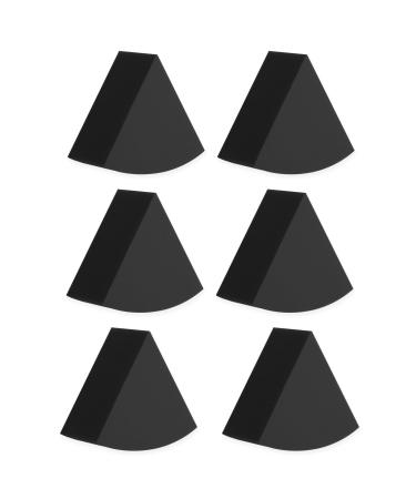 Sibba Makeup Sponge 6 PCS Sponges For Foundation Make Up Face Cosmetic Blending Applicator Mini Coverage Beauty Blender Small Eye Eyeshadow Pad Nail Painting Set Precision Application(black)