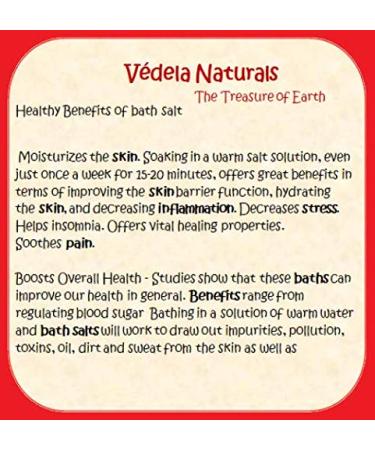 V DELA Naturals Epsom & Rock Bath Salt | 100g Muscle Relief | Pure Lavender & Ylang-Ylang | Preservative Free | Exotic Aches & Pain Relief - Buy Online on GoSupps.com