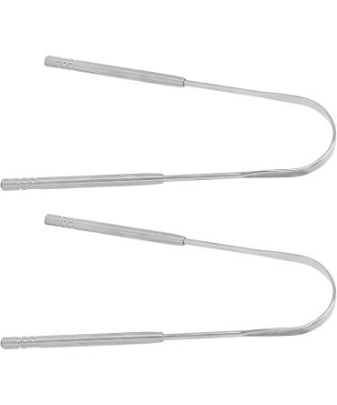 Stainless Steel Tongue Scraper Set for Kids & Adults - Breath Freshener Cleaning Tool for Bad Breath - Buy Online on GoSupps.com