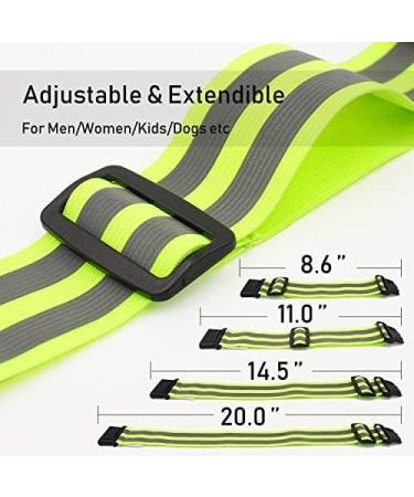 TOURUN Reflective Running Gear Bands - Adjustable Safety Straps for Night Cycling and Running - Buy Online on GoSupps.com