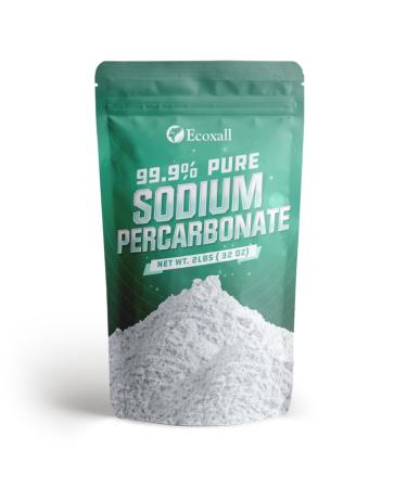 Premium Sodium Percarbonate - 99.9% Pure - Oxygen Bleach Powder - 2 lbs - Multi-Use - Safe in Home - Ecoxall Chemicals
