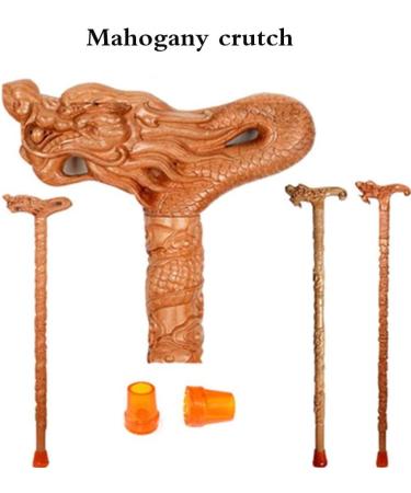Wooden Walking Stick Solid Cane Wooden Cane Solid Wood Crutch Mahogany Walker Old Man Walking Stick Men Ladies Seniors are Available Gifts for The Elderly - Buy Online on GoSupps.com
