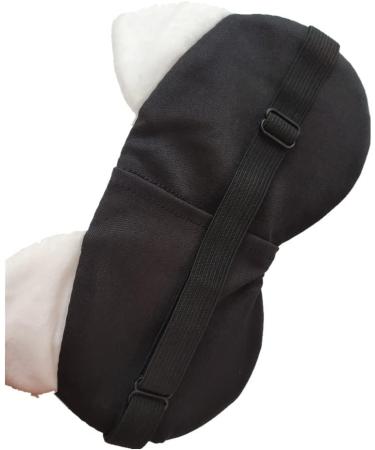 Cute Travel Cat Sleep Eye Mask 2 Pack - Soft Animal Cartoon Blindfold for Women, Girls, Kids - Perfect for Sleep, Plane, Office Nap - White Black - Buy Online on GoSupps.com
