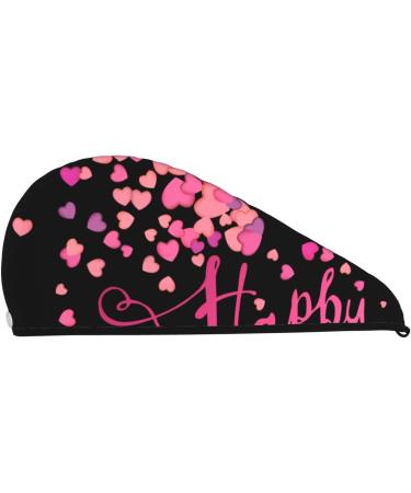 Happy Mother's Day Microfiber Hair Towel | Super Absorbent Coral Velvet Wrap for Long Curly & Thick Hair - Buy Online on GoSupps.com