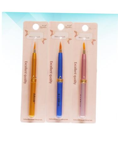 Angoily 3pcs Double-Ended Lip Liner & Lipstick Brush Set - Retractable Makeup Tool for Travel & Beauty - Buy Online on GoSupps.com