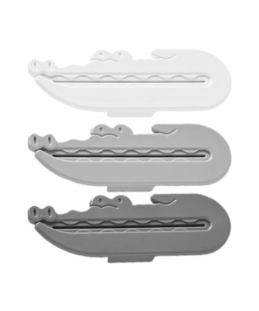 Crocodile Toothpaste Squeezer - Manual Toothpaste Roller Squeezer | 3 Reusable Toothpaste Clip Squeezer For Paint Tubes Gels Lotions | Toothpaste Tube Squeezer For Kids Adults