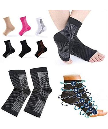 Dr. Sock Soother - 6 Pairs Copper-Soaked Magnetic Compression Footrest Socks (Skin Color S/M) - Anti-Fold Support for Ultimate Comfort | International Shipping - Buy Online on GoSupps.com