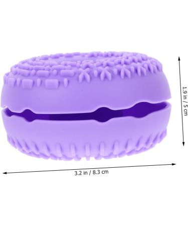 Healeved Makeup Brush Cleaner Pad Makeup Sponge Cleaners Make up Cleaner Make up Sponge Cleaner Makeup Brush Cleaner Mat Make up Brush Cleaner Cleanser Usb Silica Gel Purple Silicone Brush 8.3x8.3cm Purple - Buy Online on GoSupps.com