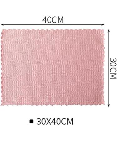 10 Pieces Household Cleaning Cloths Kitchen Dish Towels Fish Scale Wipes Pepsi Cloths Blue_30*40cm - Buy Online on GoSupps.com