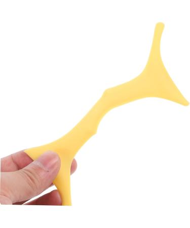 Mipcase Silicone Makeup Stencil Eyebrow Shaper Eyebrow Stencils Makeup Tools Eyebrow Trimming Auxiliary 17.3x5.9cm Yellow - Buy Online on GoSupps.com