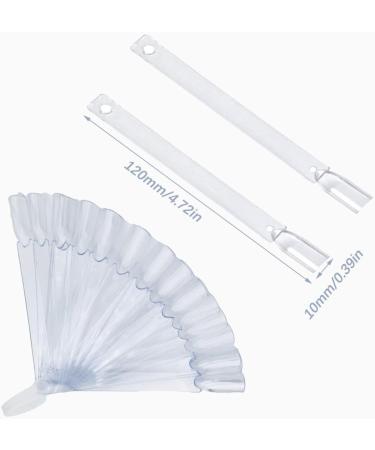 24 Pcs Transparent Nail Swatches Sticks - Nail Polish Display Board for Beginners and Professionals - Buy Online on GoSupps.com