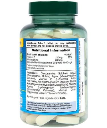 Holland & Barrett Glucosamine Sulphate 1000mg with Vitamin C - 120 Tablets - Buy Online on GoSupps.com
