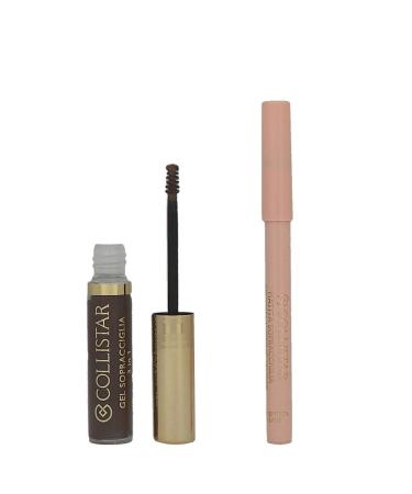 Collistar gift set for perfect eyebrows shade 3 brown 6 ml plus 0.5 ml