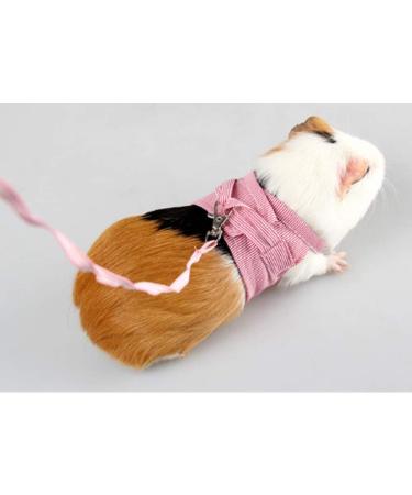 YJZQ Guinea Pigs Safety Harness Adjustable Stripe Pet Harness Vest Lead Rope for Rats Iguana Hamster Ferrets Small Animal Pet Training or Walking red - Buy Online on GoSupps.com