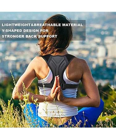 Posture Corrector Back Belt - Clavicle Support Brace for Men & Women (Large) - Prevent Slouching & Improve Posture - Buy Online on GoSupps.com