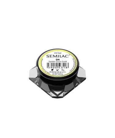 Semilac Spider Gum Gold 04 5ml for nail art