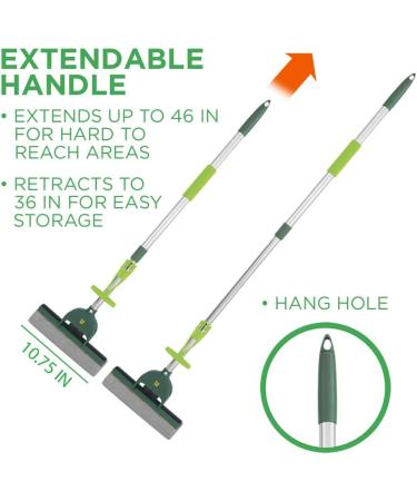 Pine-Sol PVA Sponge Roller Mop | Self-Wringing Easy Squeeze | Telescoping Household Cleaning Tool for Tile, Laminate, Vinyl Floors - Buy Online on GoSupps.com