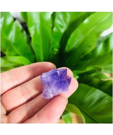 Natural Crystal Cluster Stone Amethyst Quartz Ornaments Beautiful Full of Texture 5PC - Buy Online on GoSupps.com