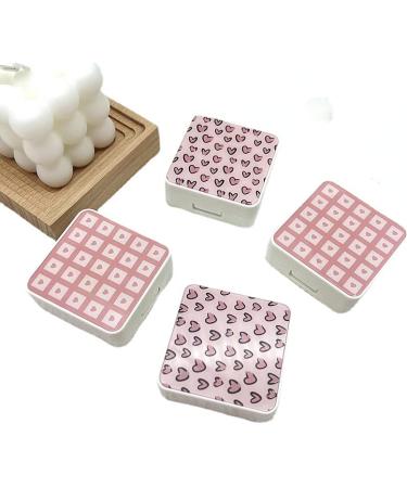 Miedeon contact lens container Mreative fashion contact lens container 4 pieces contact lenses case.
