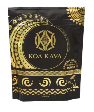 Koa Kava Kava Root Powder Tongan 1 Pound Noble Kava Bag Pouni ONO Kava Tea Drink for Relaxation and Good Vibes Sourced Directly from Vava'U