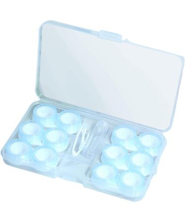 Sharplace Travel Contact Lens Case - 6 Pairs Small Size Container for On-the-Go Blue - Ideal for International Shipping - Buy Online on GoSupps.com