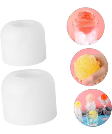 Zerodeko 2pcs Rose Ice Mold Silicone Flower Cake Silicone Candy Silicone Fondant Molds Candy Making Molds Chocolate Mold Molde De para Chocolate Baking Gadget White Silica Gel 3D Fancy Clay - Buy Online on GoSupps.com