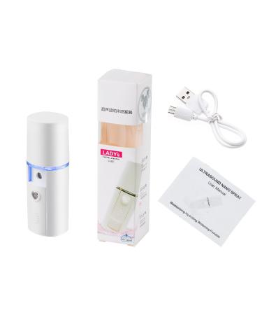 Portable Nano Facial Mister - Mini Face Mist Sprayer for Eyelash Extensions - Cool Facial Steamer in White - Buy Online on GoSupps.com