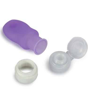 MUUZONING Silicone Travel Cosmetic Bag Set | Leak-Proof 4-Piece with Travel Bottles for Shampoo Cream Rinse & Body Care - Buy Online on GoSupps.com