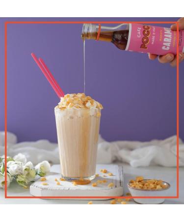 Cafe Pocco Coffee Syrup Set - 250ml Glass Bottles - Caramel & Vanilla - Enhance Your Lattes, Iced Lattes, and Frappes - Buy Online on GoSupps.com
