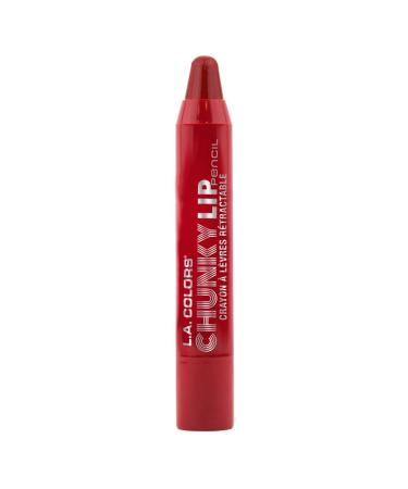 L.A. COLORS Chunky Lip Pencil Deep Red 0.04 Ounce